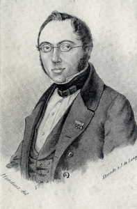 106959 Portret van P.O.C. Vorsselman de Heer, geboren 1809, sergeant-majoor bij het korps Vrijwillige Jagers van de ...